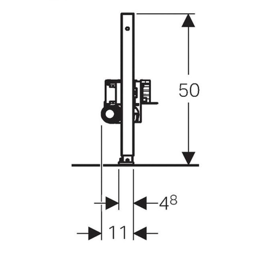 GEBERIT element Duofix za tuš sa zidnim odvodom (od 65 mm) (111.593.00.1)