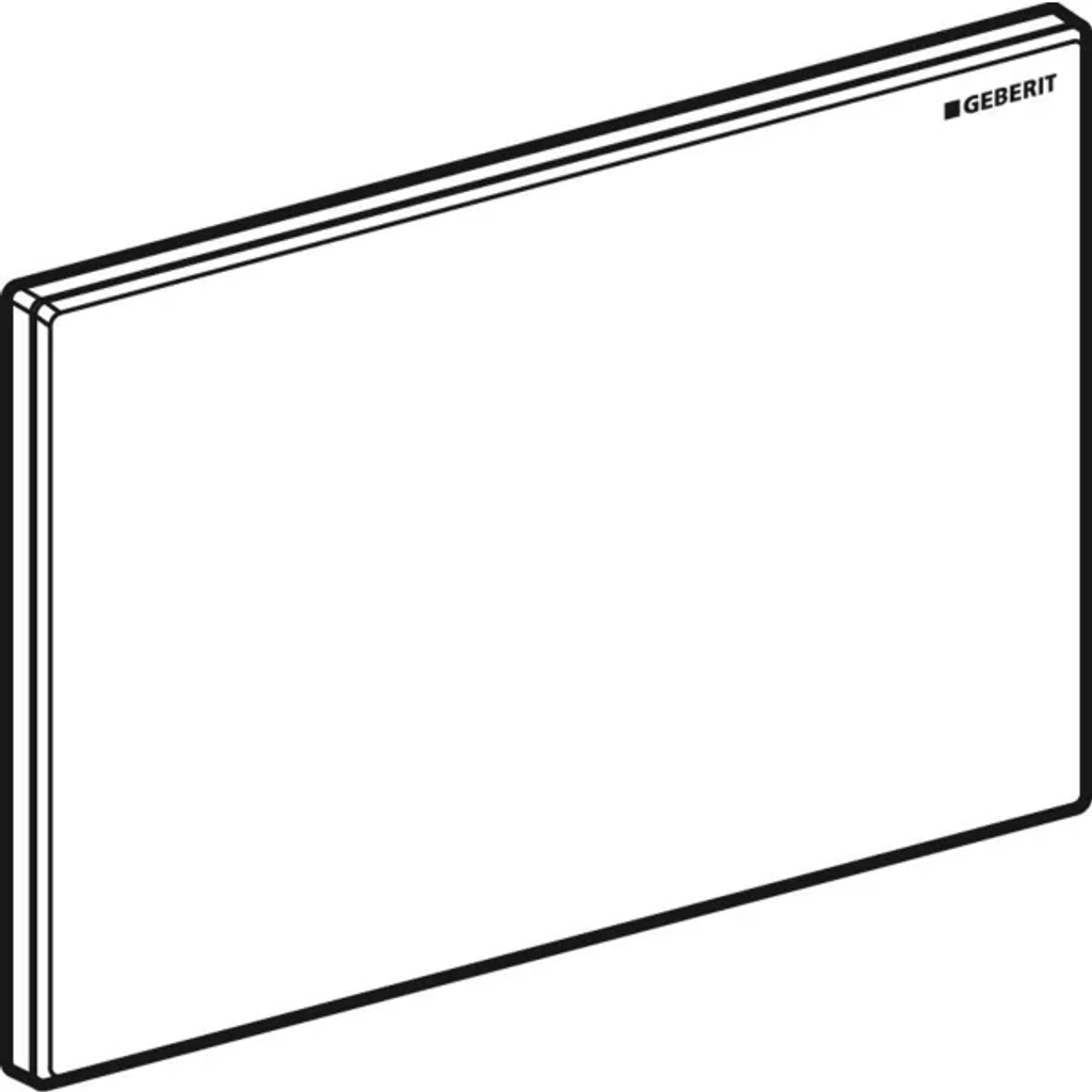 GEBERIT Omega pokrovna ploča: bijelo staklo (115.082.SI.1)
