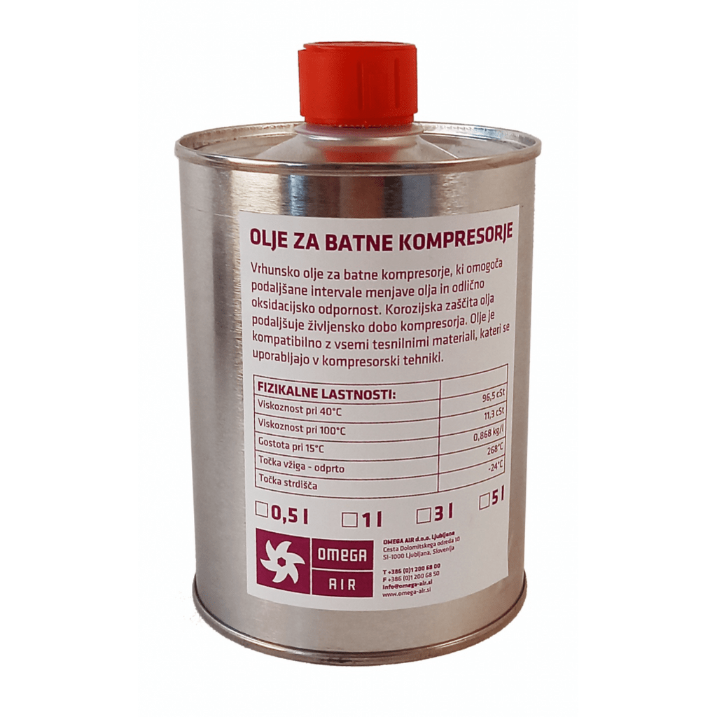 OMEGA AIR ulje za klipne kompresore 3l (2900153)