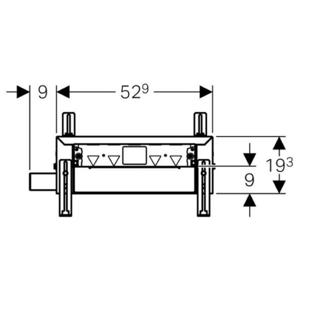 GEBERIT element Kombifix za tuš sa zidnim odvodom (od 90 mm) (457.534.00.1)