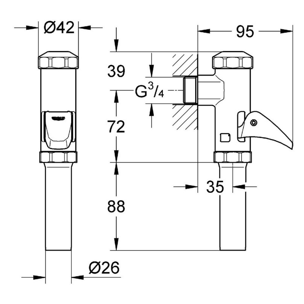 GROHE WC automatski ventil za ispiranje (37141000)
