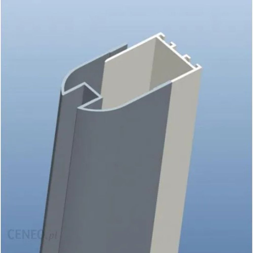 SANOTECHNIK profil za pričvršćivanje na zid za staklo debljine 8 mm Smartflex 2,5 – 3,8 cm (D4100)