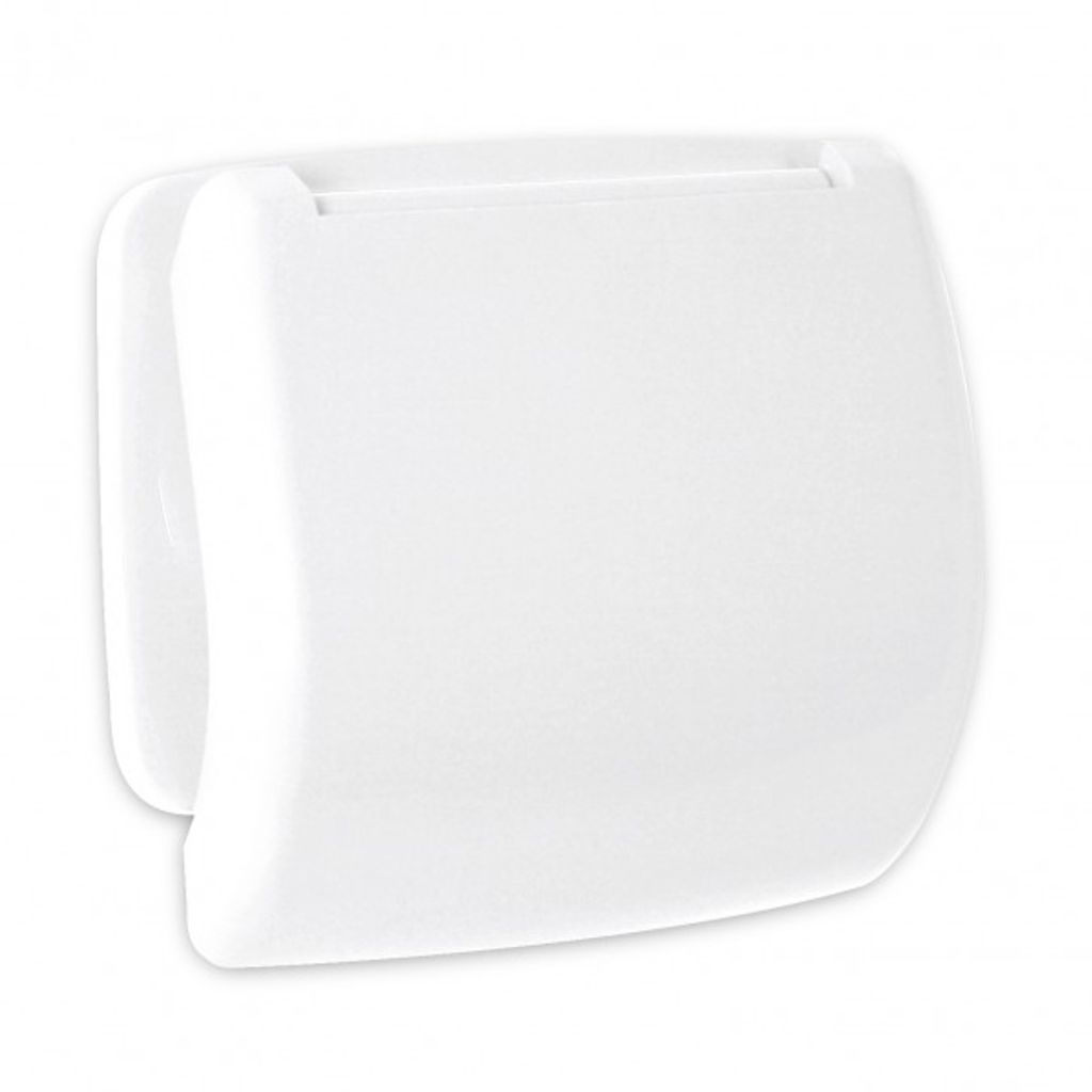 Sanotehnički držač toaletnog papira s poklopcem Olympia, bijeli (6630101)