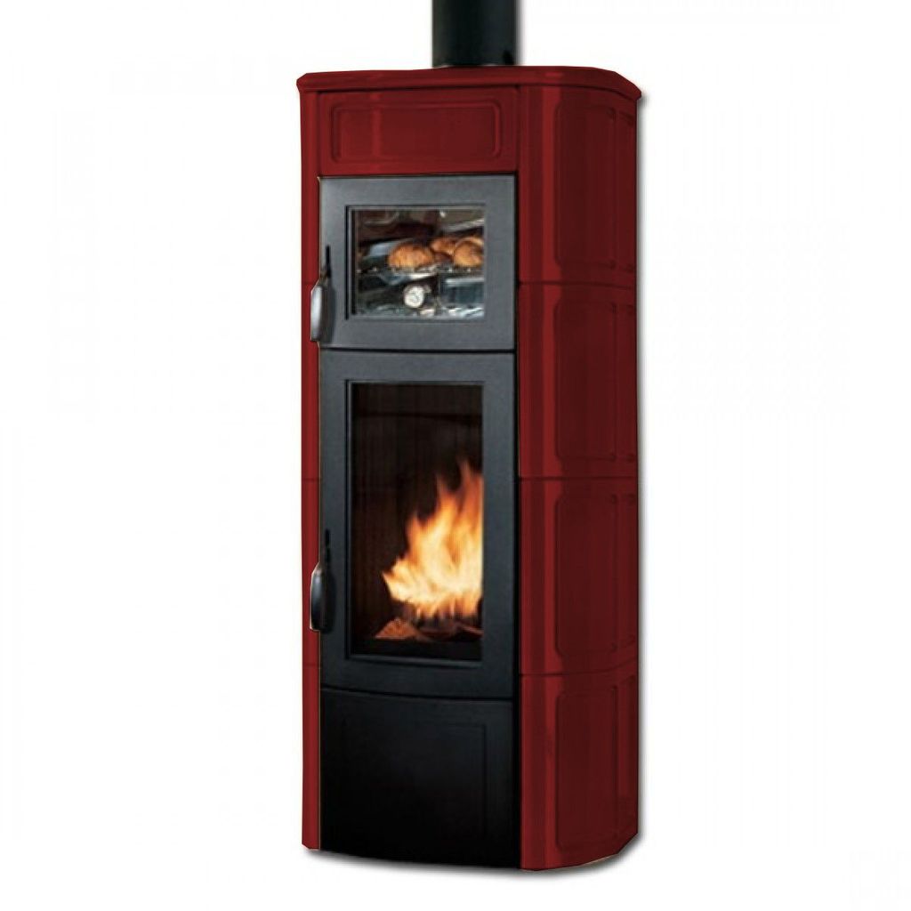 PALAZZETTI štednjak na drva ELISA sa pećnicom 11 kW - bordo crvena