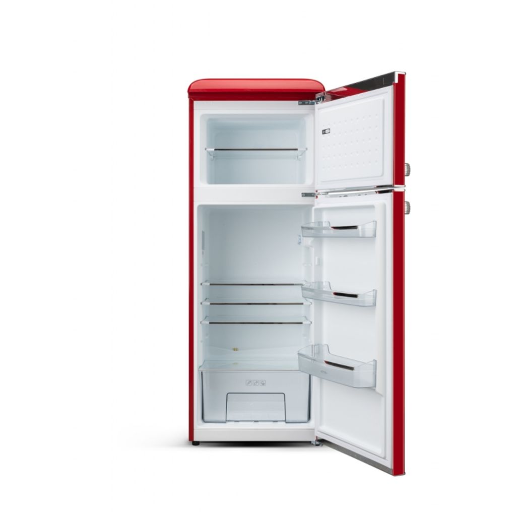 ETA Retro kombinirani hladnjak Storio [E, V: 148cm, V: 170L, Š: 45L, crveni]