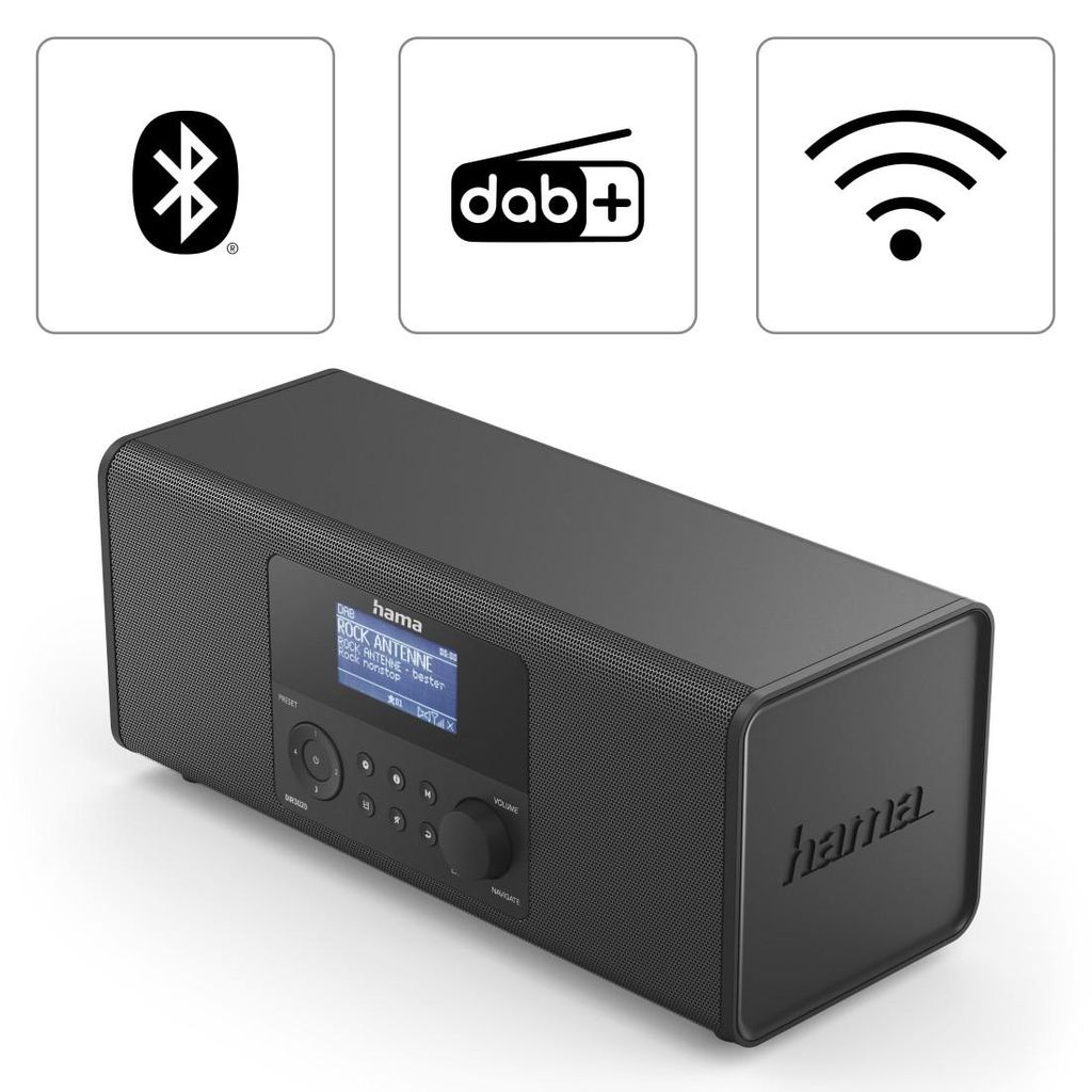 HAMA "DIR3020BT" Digitalni radio, FM/DAB/DAB+/Internet radio/Bluetooth/App