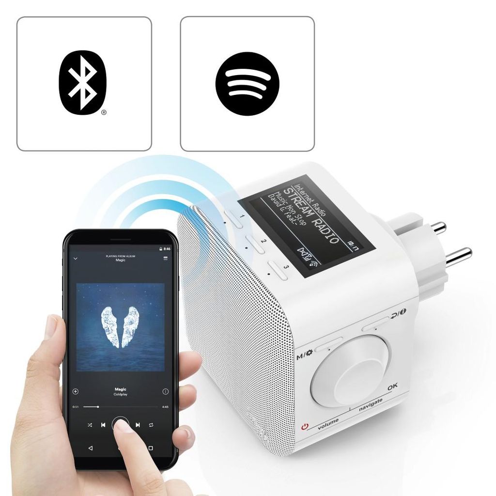 HAMA "DIR45BT" digitalni radio, DAB+/internetski radio/aplikacija/Bluetooth®