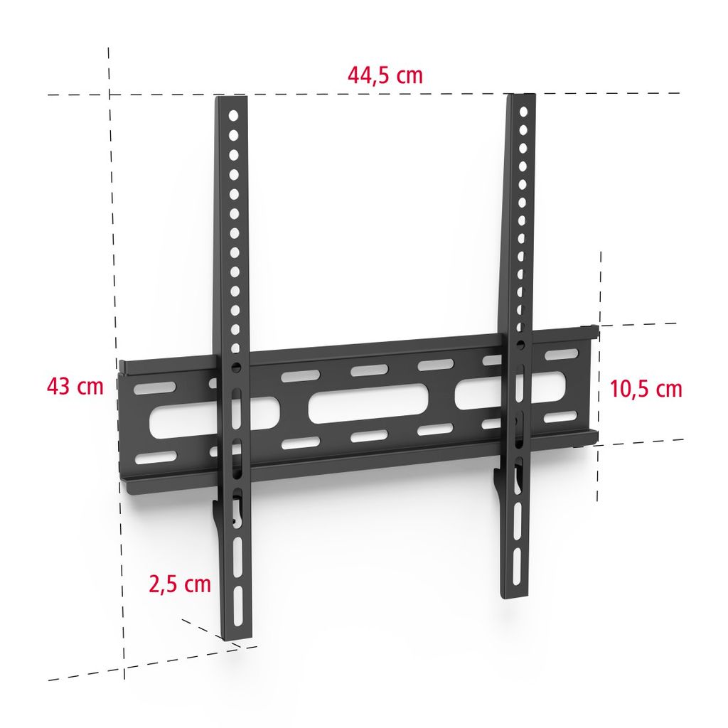 HAMA FIX Zidni držač za TV, 3 zvjezdice, 165 cm (65"), crni