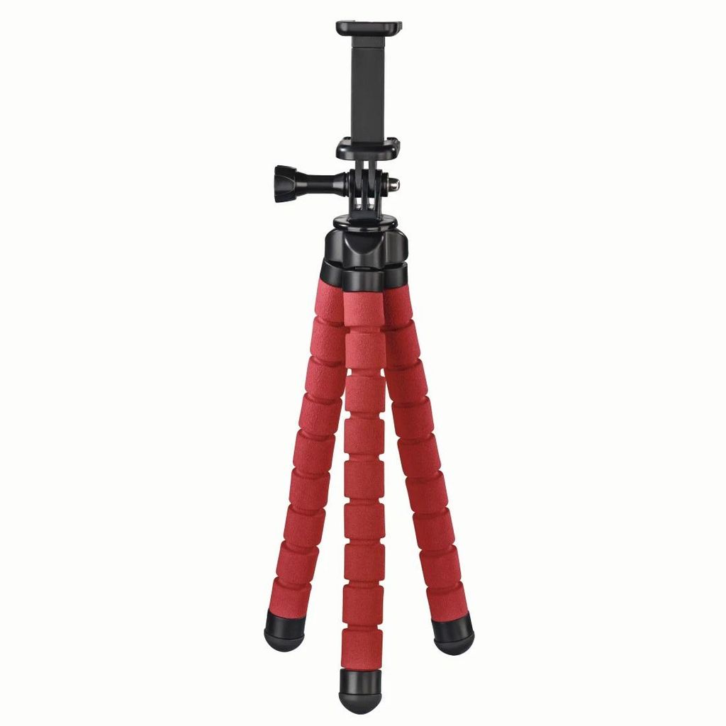 HAMA "Flex" stativ za pametne telefone i GoPro, 26 cm, crveni