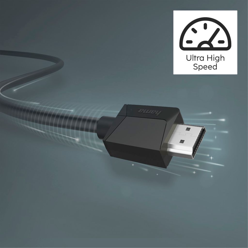HAMA High-speed kabel HDMI™, 4K, utikač, Ethernet, 0,75 m