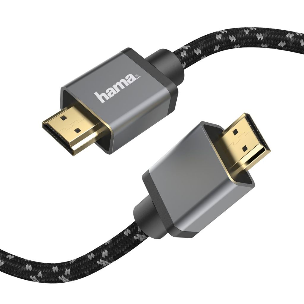 HAMA HDMI™ kabel ultra velike brzine, certificiran, utikač - utikač, 8K, Alu, 2,0 m