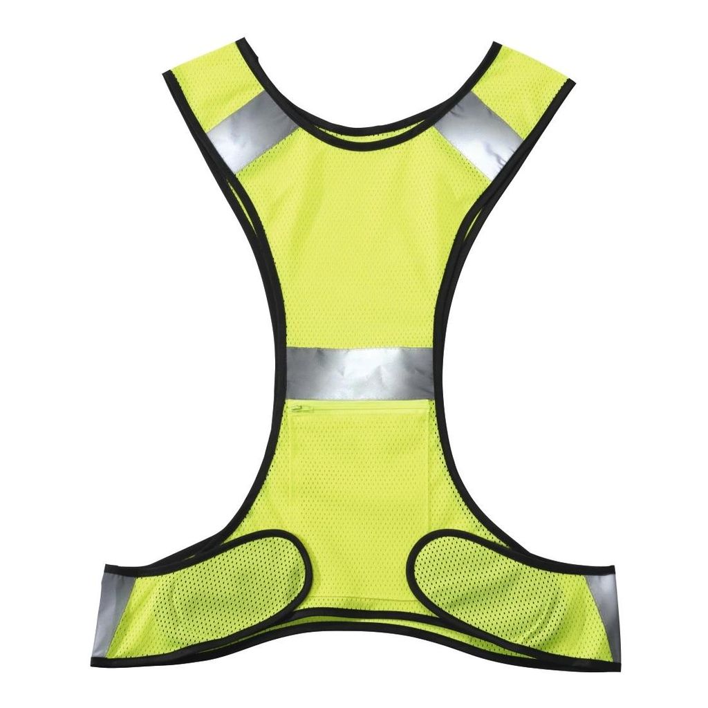 HAMA reflektirajući prsluk za trčanje s džepom, podesive veličine, neonsko žute boje