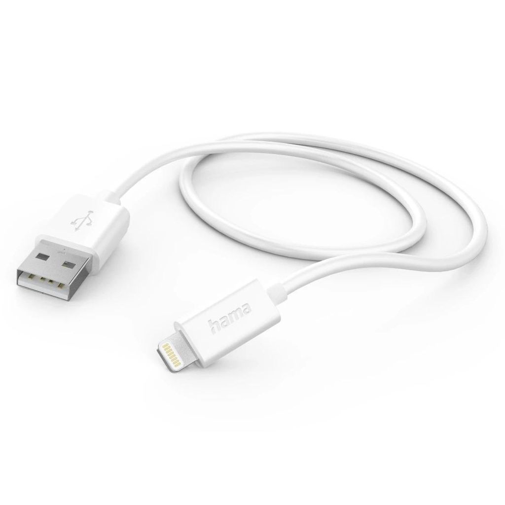 HAMA kabel za punjenje, USB-a - Lightning, 1 m, bijeli