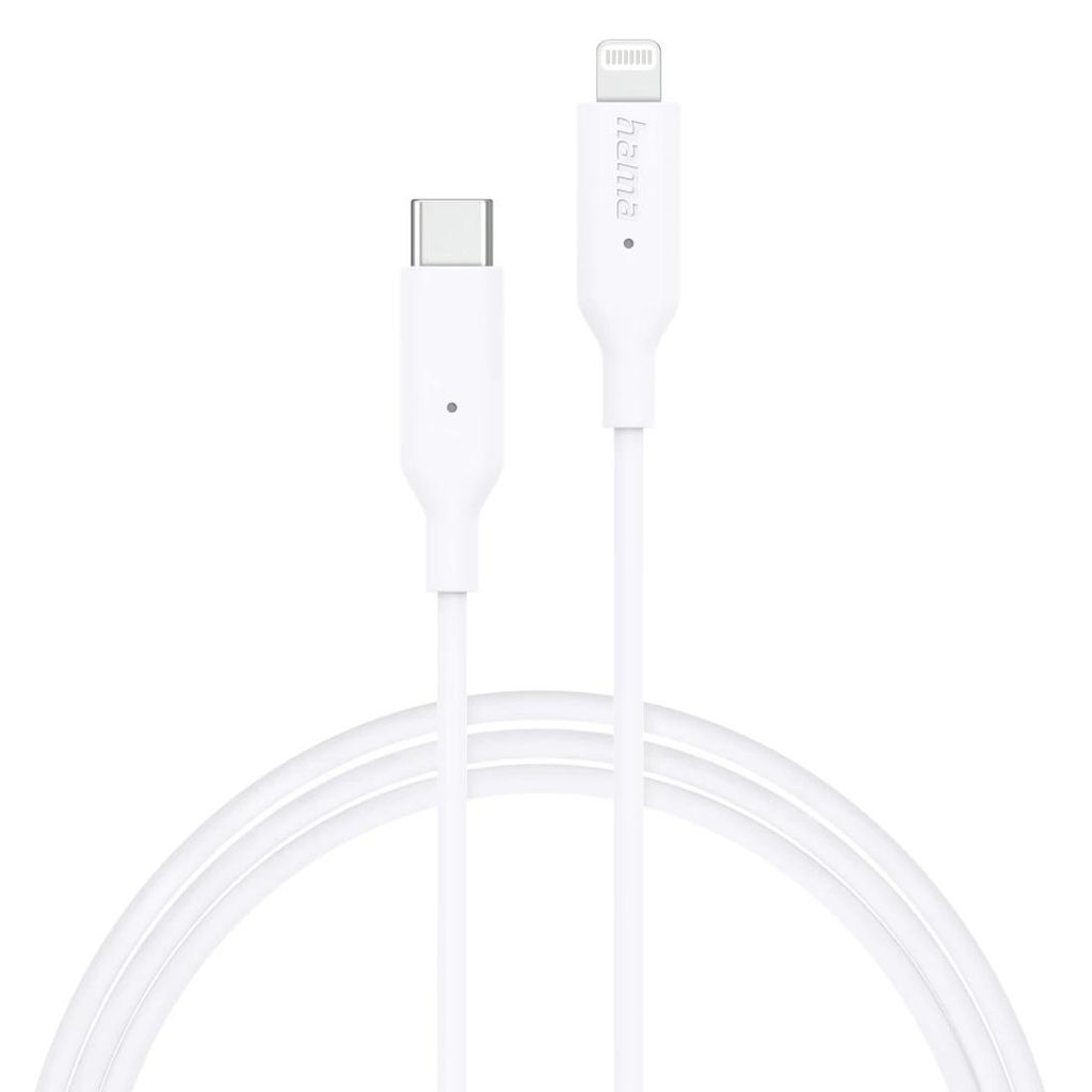HAMA kabel za punjenje, USB-C - Lightning, 1 m, bijeli