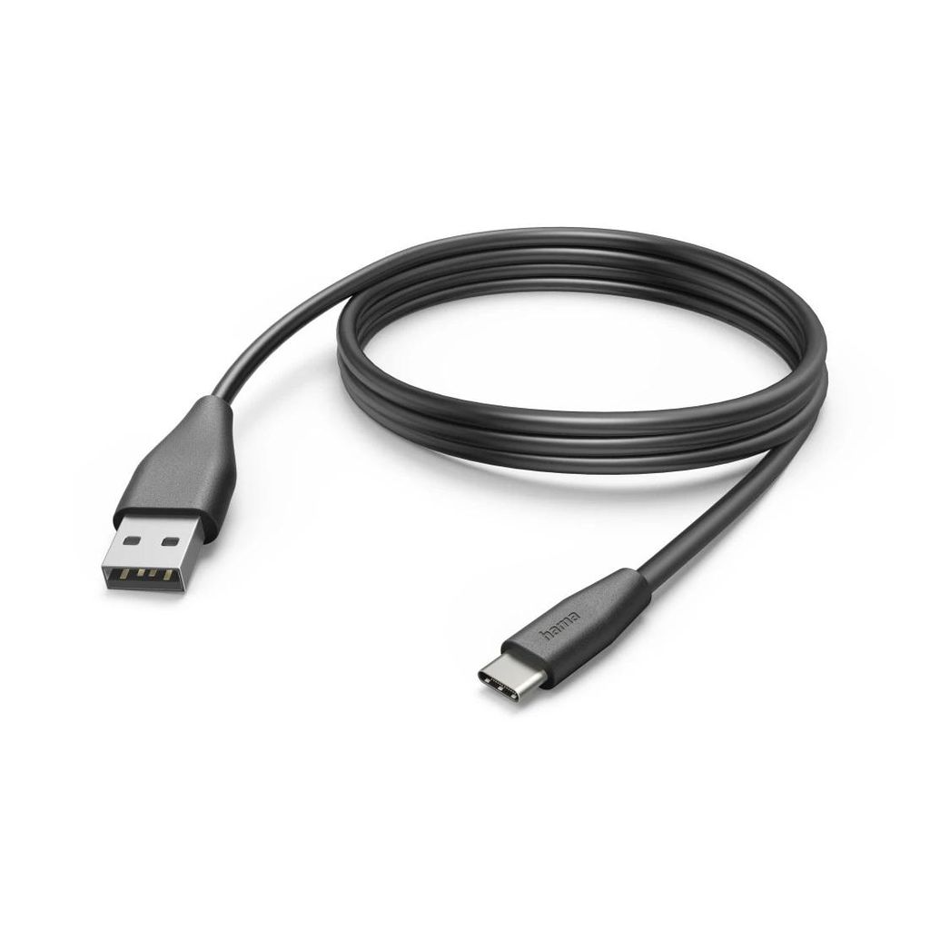 HAMA kabel za punjenje, USB-C - USB-a, 3 m, crni