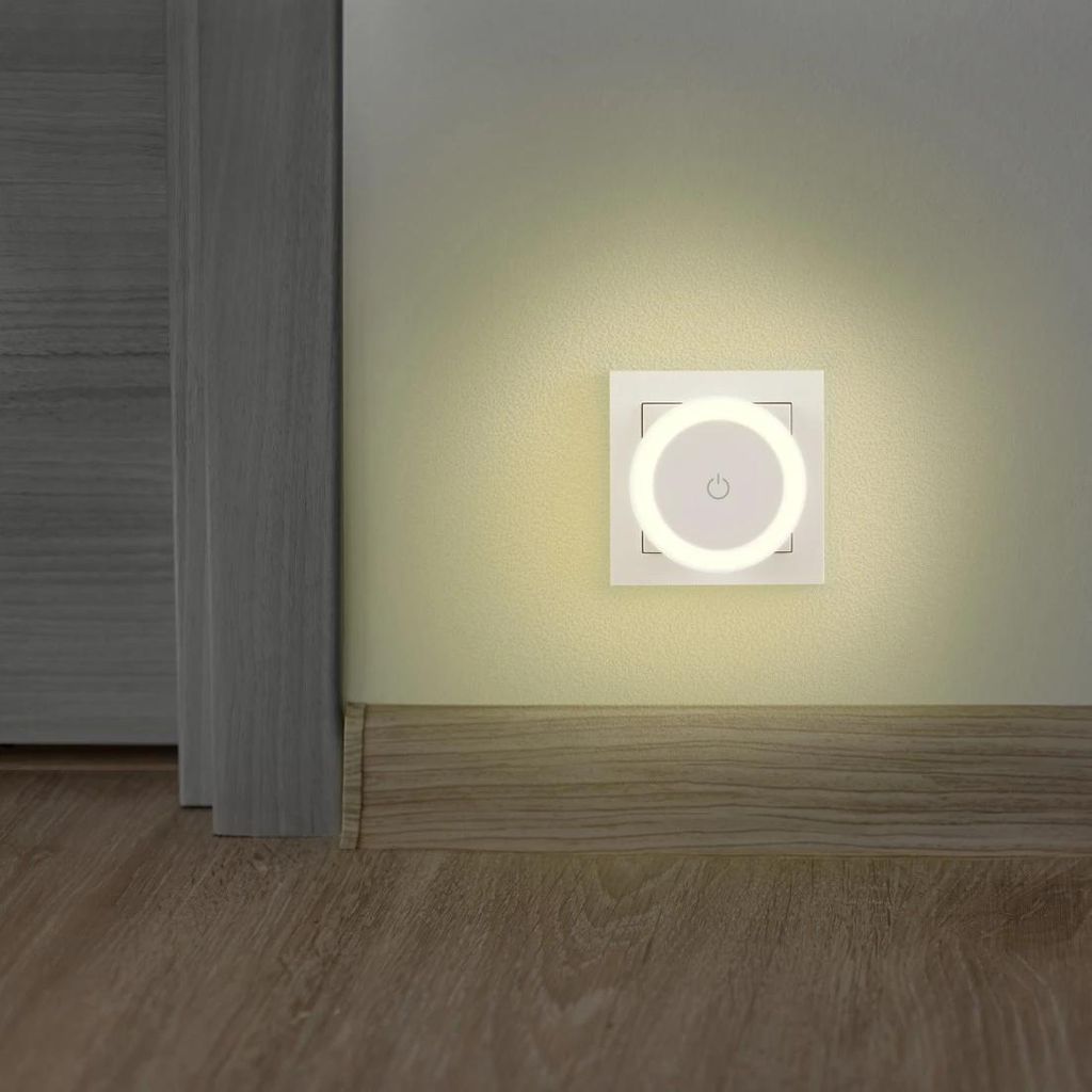 HAMA "Touch Switch" LED noćna lampa za utičnicu, prekidač na dodir, toplo svjetlo