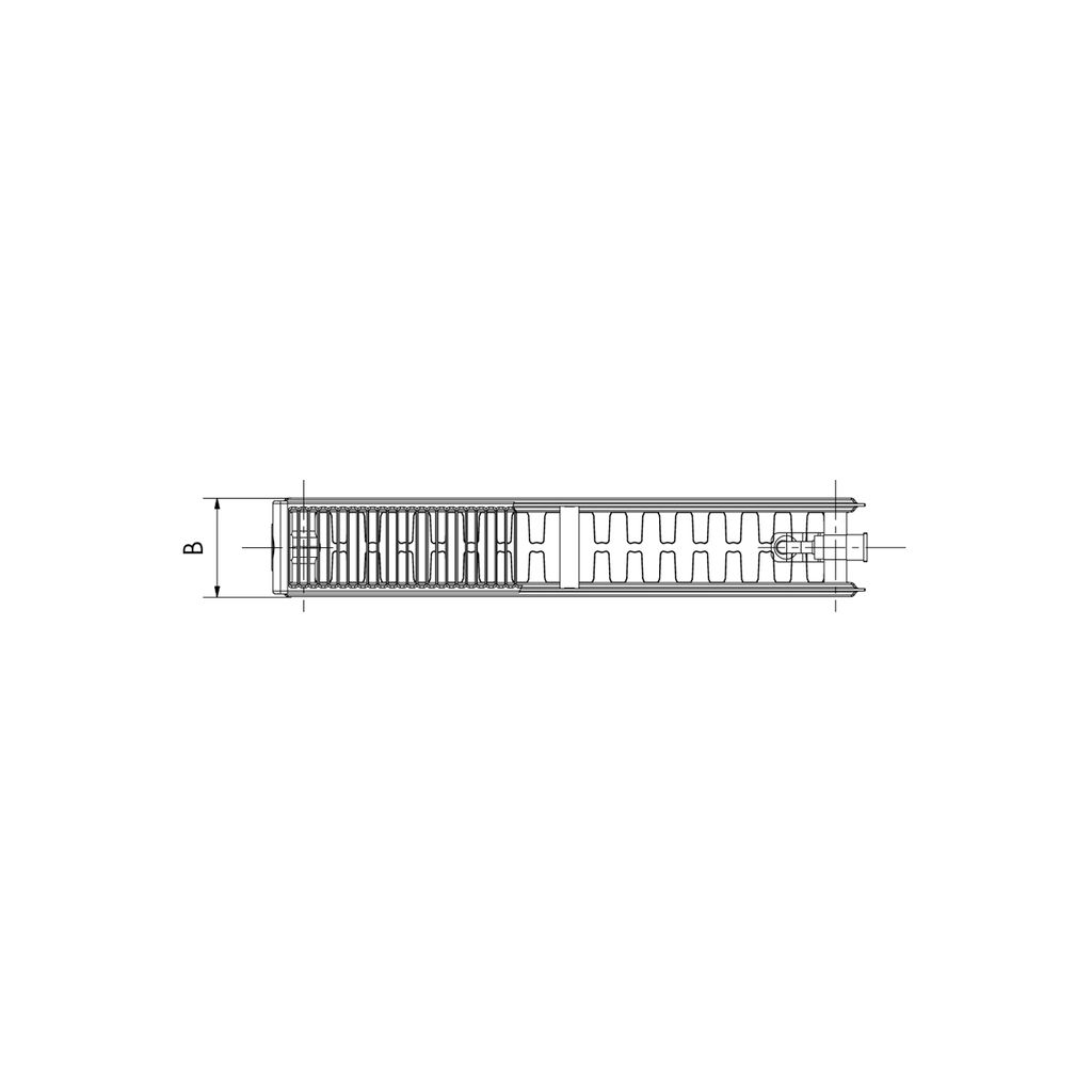 KORADO radijator VKU TIP 22 s donjim priključkom, visina: 500 mm, širina: 400 mm