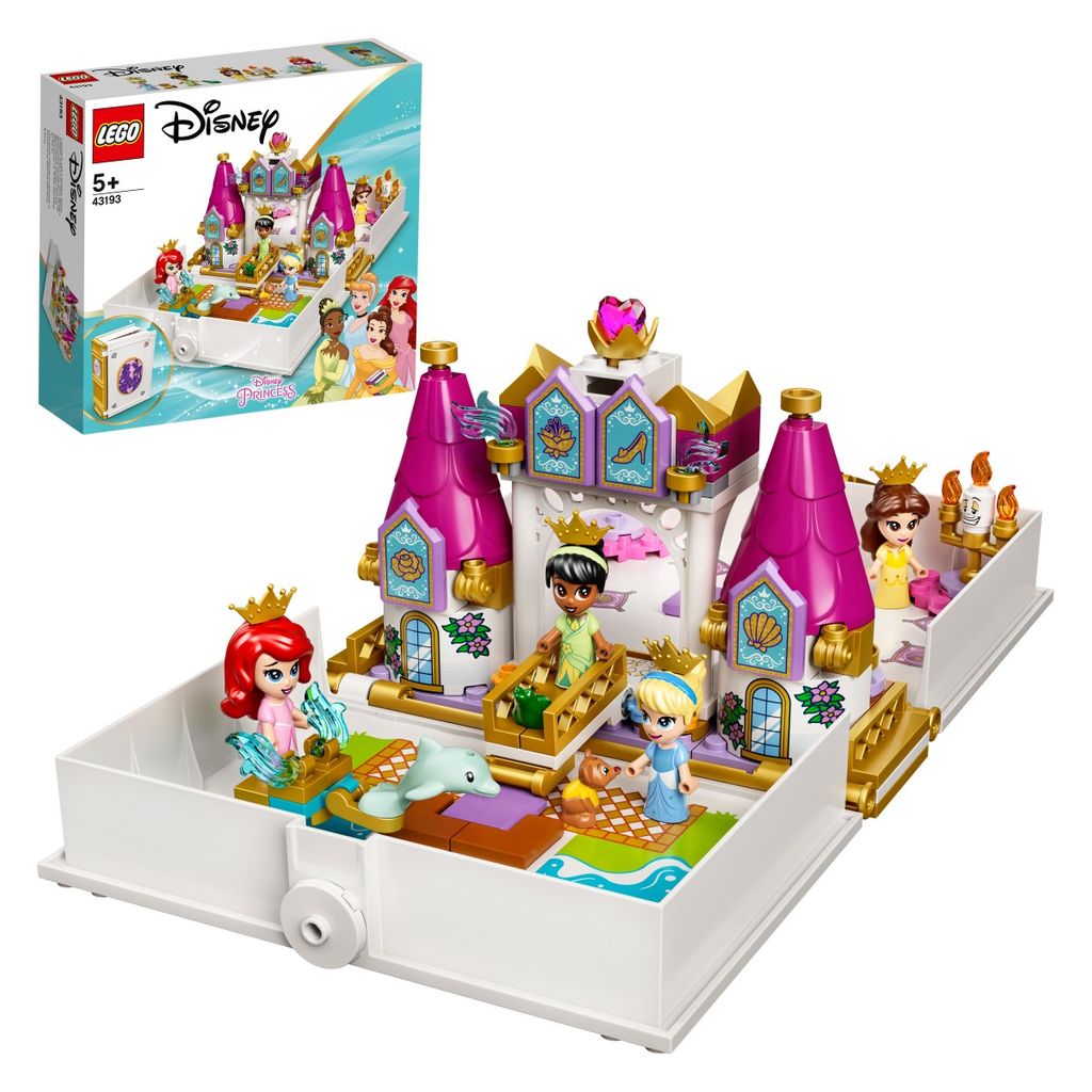 LEGO Disney Princess Adventure s knjigom priča o Ariel, Belle, Pepeljugi i Tiani - 43193