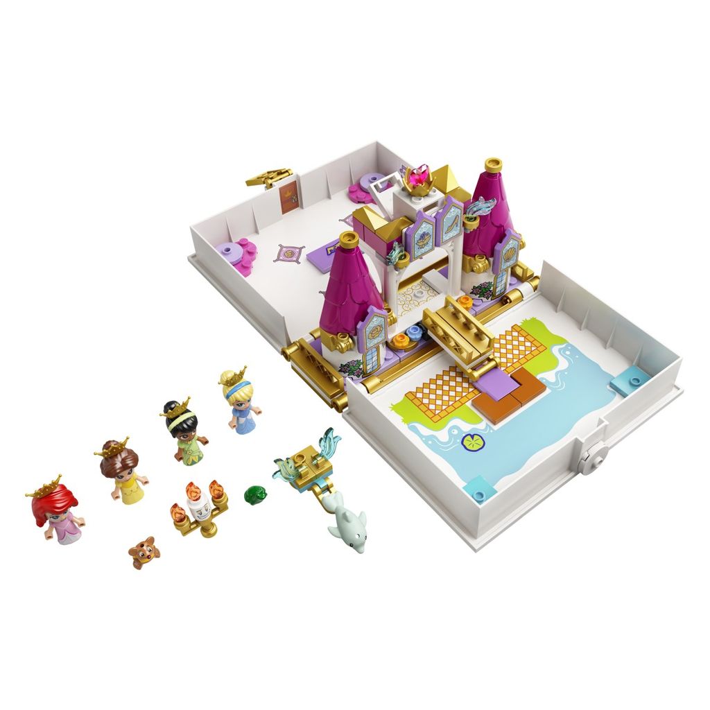 LEGO Disney Princess Adventure s knjigom priča o Ariel, Belle, Pepeljugi i Tiani - 43193
