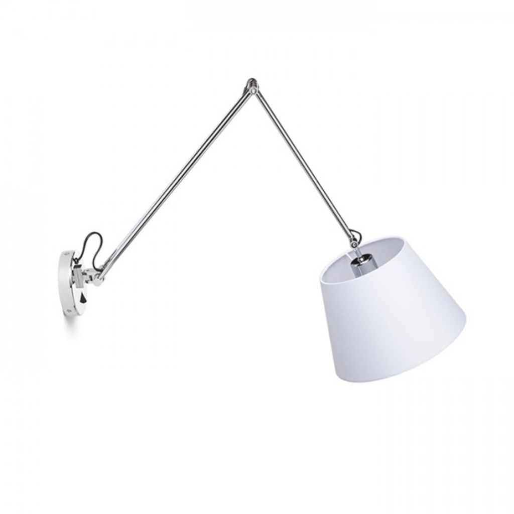 RENDL zidna svjetiljka ASHLEY 230V E27 42W - bijeli krom