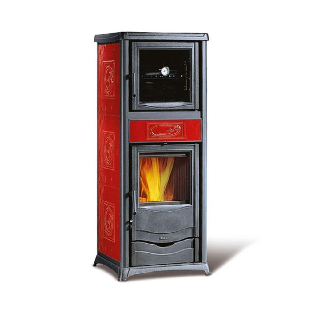 NORDICA peć na drva Rossella Plus Forno EVO - 10,6 kW Bordeaux