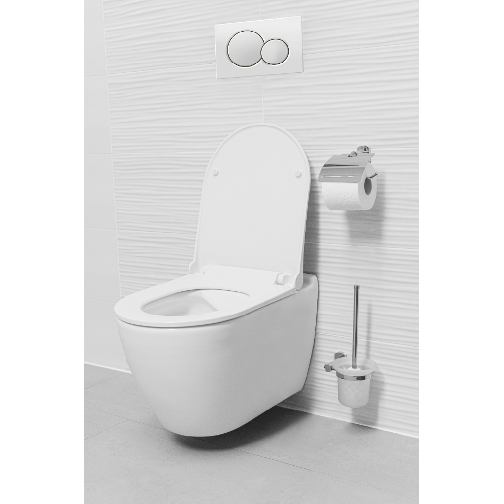 SANOTECHNIK Uno viseća WC školjka rimless + daska Soft Close (GU100)