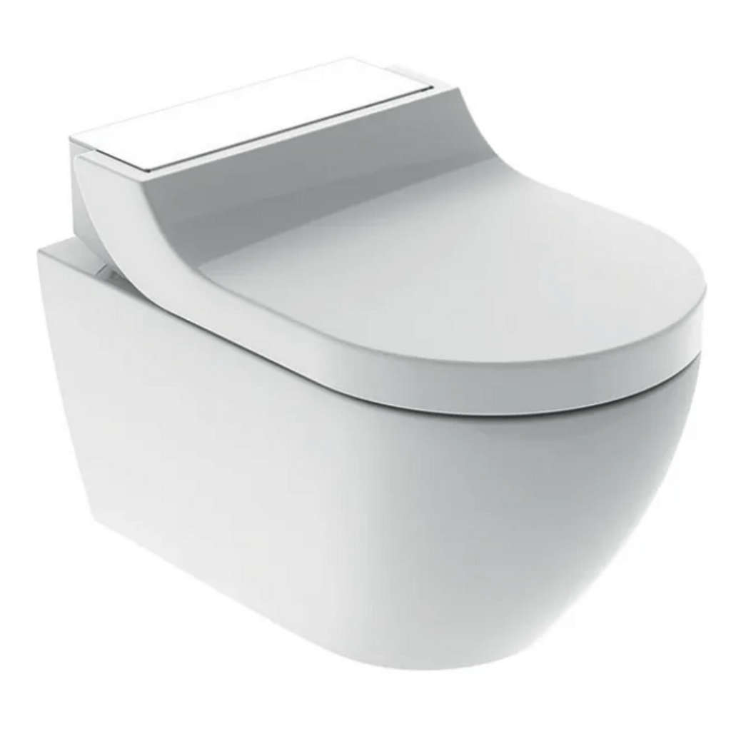 GEBERIT zidna WC školjka AquaClean Tuma Comfort komplet, bijelo staklo (146.293.SI.1)