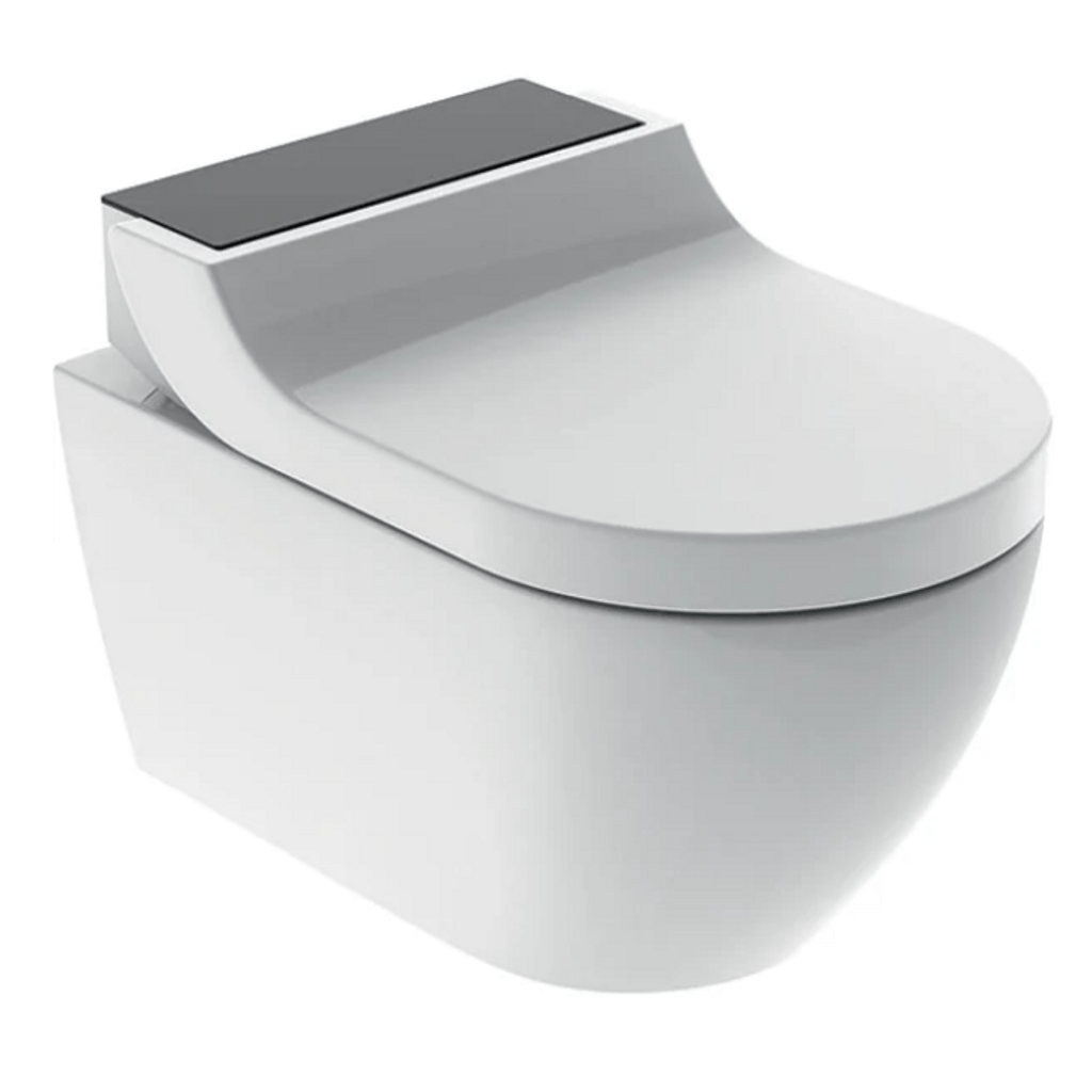 GEBERIT zidna WC školjka AquaClean Tuma Comfort komplet, crno staklo (146.293.SJ.1)