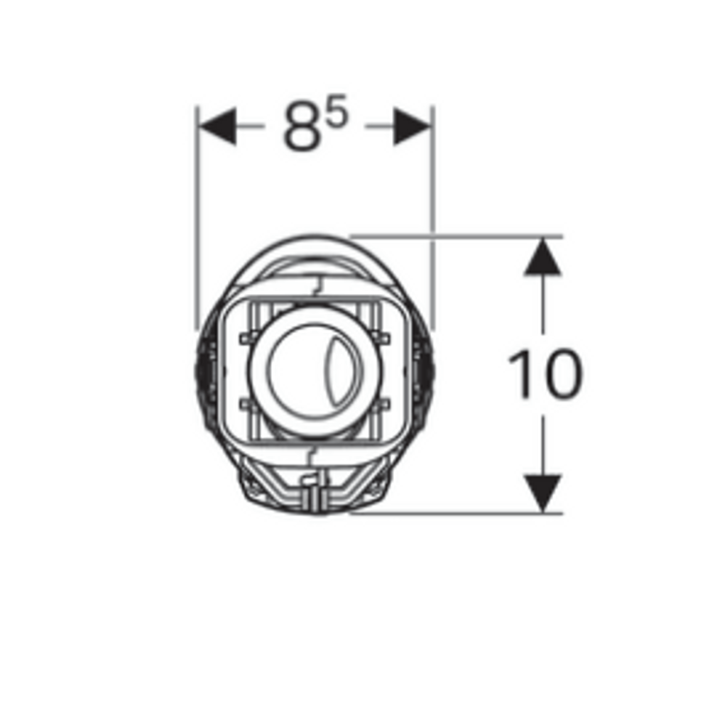 GEBERIT ventil za ispiranje tip 240, dvokoličinsko ispiranje (136.900.21.2)