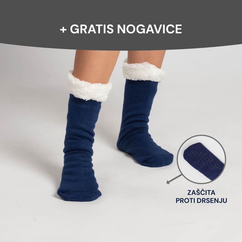 SVILANIT Hoodie deka Svilanit, plava + Poklon: Čarape