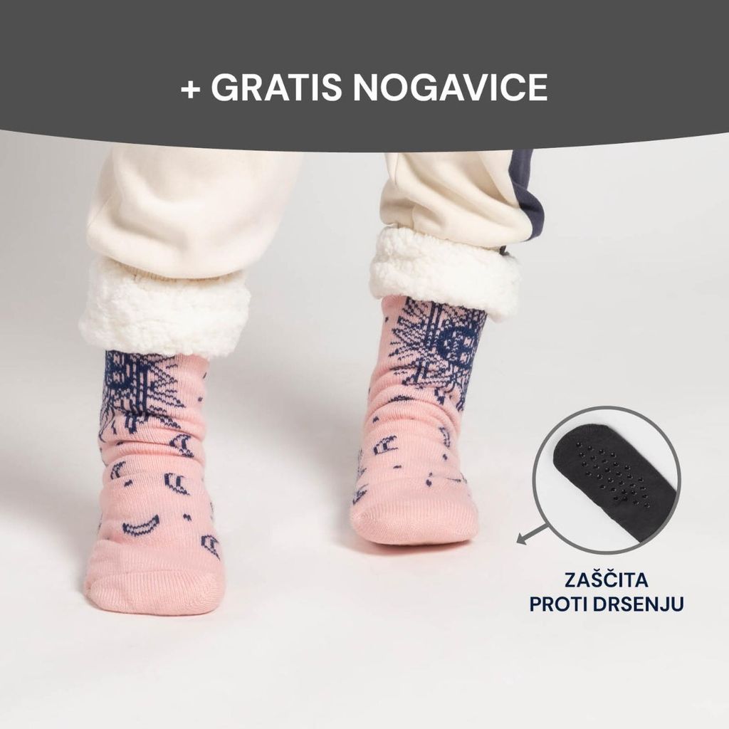 SVILANIT Hoodie sa patentnim zatvaračem Svilanit, pink universe + Poklon: Čarape