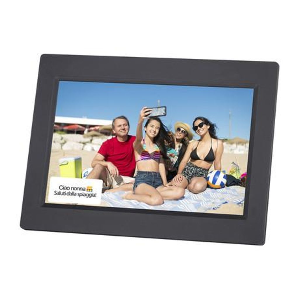 TREVI DPL2235 Digitalni okvir za fotografije, 10.1'' zaslon osjetljiv na dodir, WiFi Smart, 8GB + MicroSD utor, Frameo aplikacija, crna