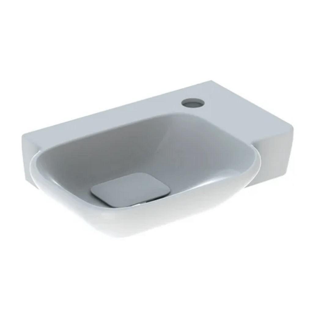 GEBERIT manji zidni umivaonik myDay – bez preljeva, otvor za armaturu lijevi (125440600)