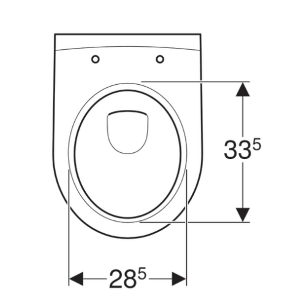 GEBERIT viseća WC školjka bez ruba iCon 204070000 (bez WC daske)