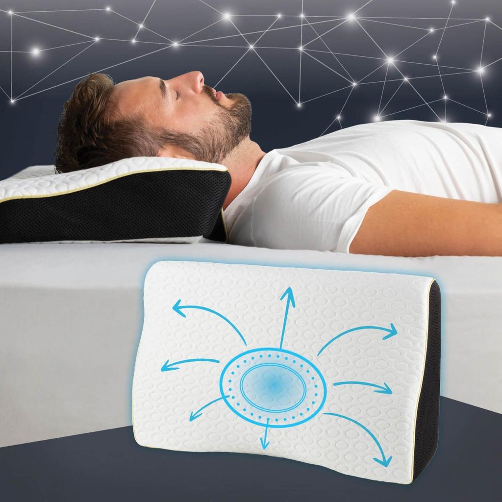 VITAPUR Anatomski jastuk protiv hrkanja Vitapur MemoSilver Ionity - 57x34 cm