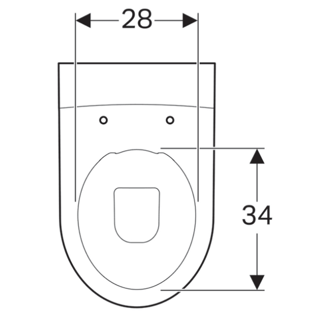 GEBERIT podna WC školjka bez ruba iCon 214020000 (bez WC daske)