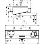 HANSGROHE termostatska armatura za kadu ShowerTablet Select 300 (13151000)