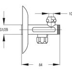 Kutni ventil UNITAS S filtrom G 1/2" (42813113)