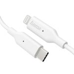 HAMA kabel za punjenje, USB-C - Lightning, 1 m, bijeli