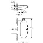 GROHE termostatska armatura za kadu GROHTHERM SmartControl (34713000)