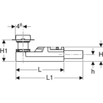 GEBERIT ugradbeni komplet za tuš kanalice iz linije CleanLine (visina 65 mm) (154.152.00.1)